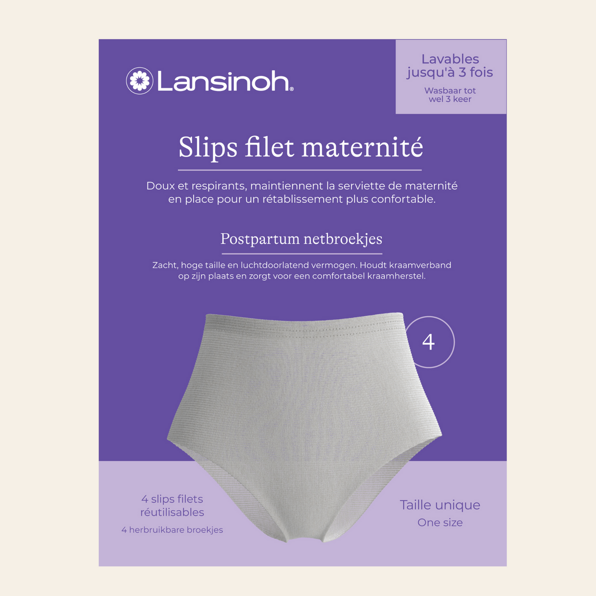 Wegwerp slipjes voor na de bevalling zonder mesh of latex - hoge