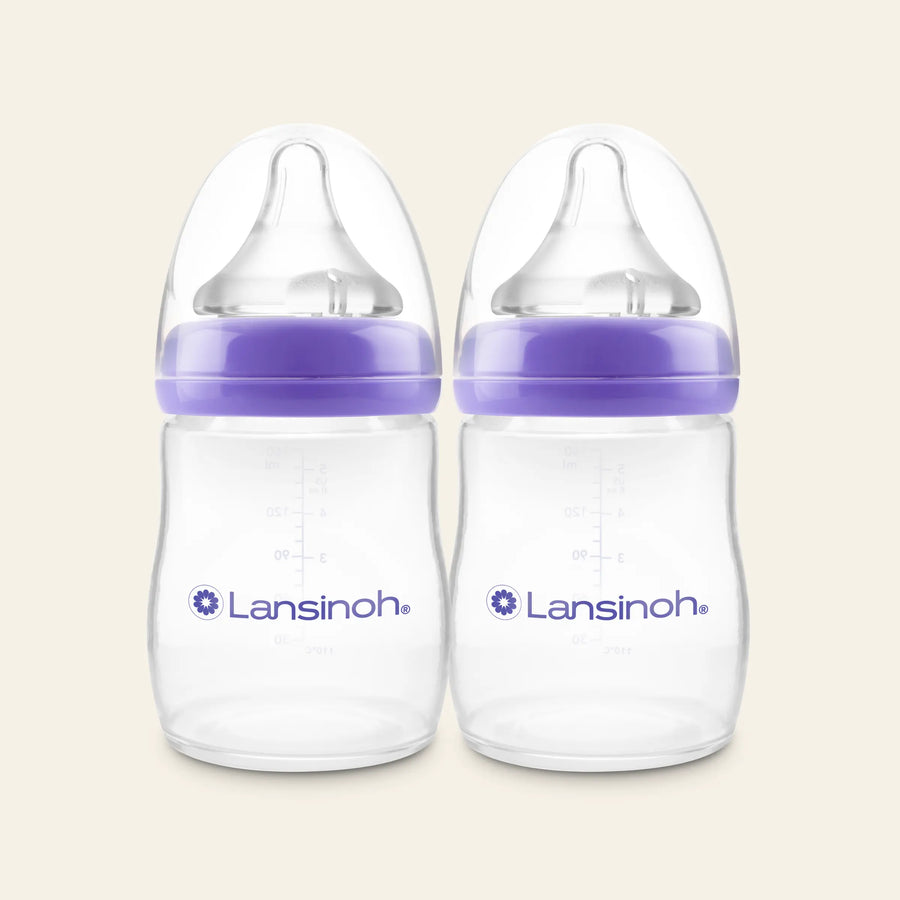 Drinkfles met NaturalWave speen Borstvoeding Lansinoh